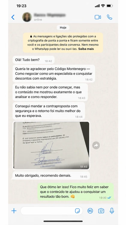 Print da conversa 5: Eu não sabia nem por onde começar, mas o conteúdo me mostrou exatamente o que analisar e como responder.